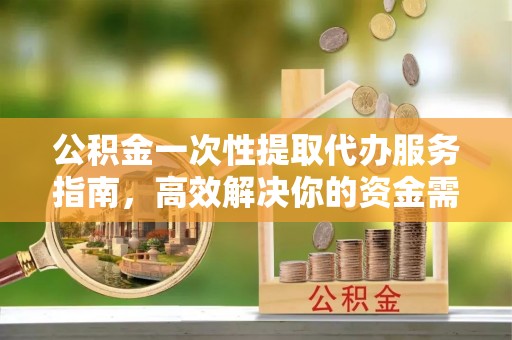 咨询公积金一次性提取代办服务指南，高效解决你的资金需求