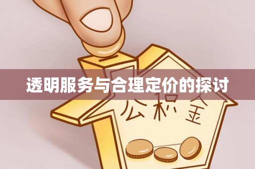 咨询透明服务与合理定价的探讨