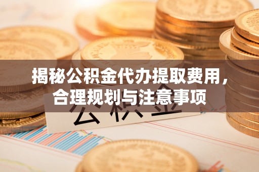 咨询揭秘公积金代办提取费用，合理规划与注意事项