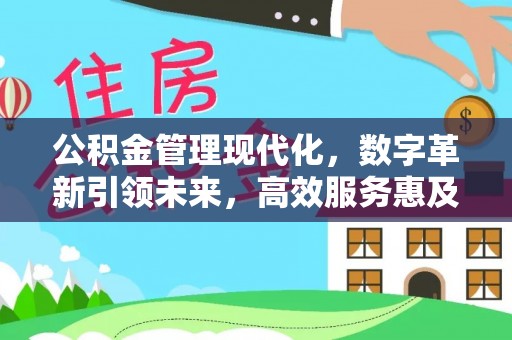 咨询公积金管理现代化，数字革新引领未来，高效服务惠及民生
