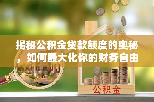 咨询揭秘公积金贷款额度的奥秘，如何最大化你的财务自由