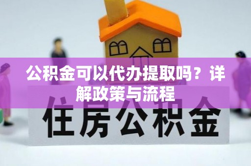 咨询公积金可以代办提取吗？详解政策与流程