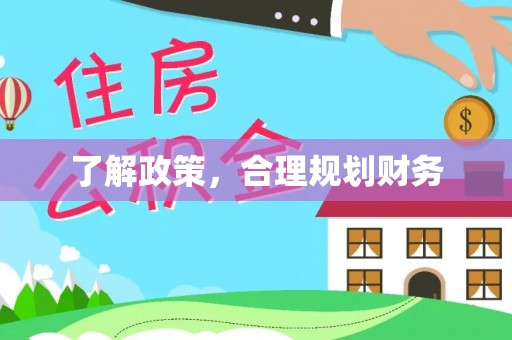 咨询了解政策，合理规划财务