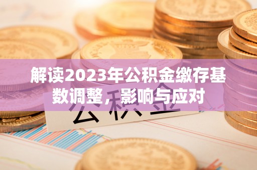 咨询解读2023年公积金缴存基数调整，影响与应对