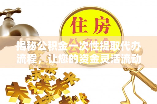 咨询揭秘公积金一次性提取代办流程，让您的资金灵活流动
