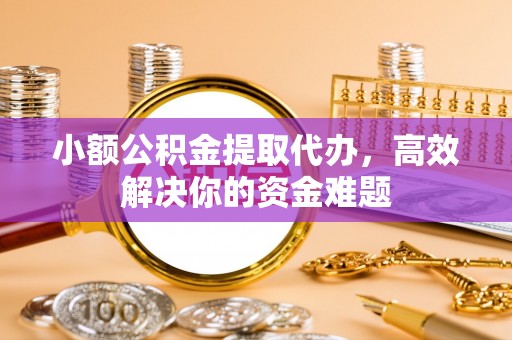 咨询小额公积金提取代办，高效解决你的资金难题