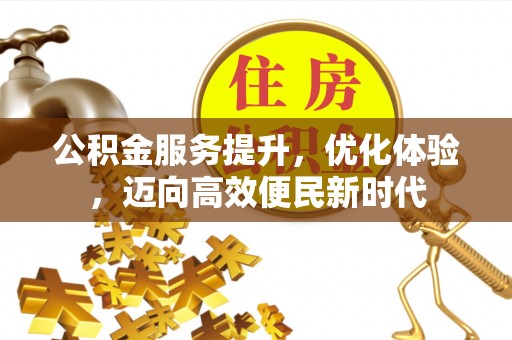 咨询公积金服务提升，优化体验，迈向高效便民新时代