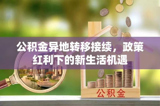 咨询公积金异地转移接续，政策红利下的新生活机遇