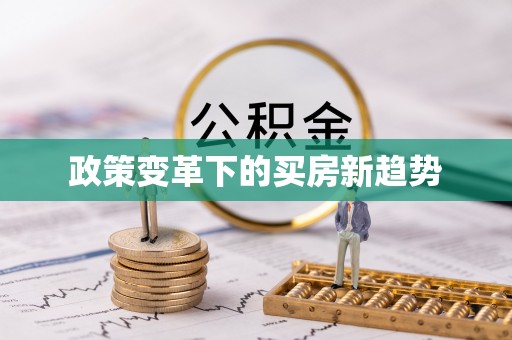 咨询政策变革下的买房新趋势