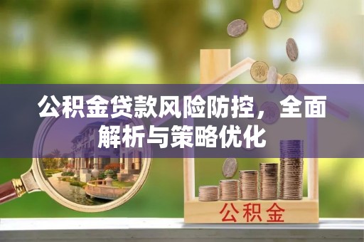 咨询公积金贷款风险防控，全面解析与策略优化