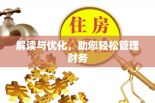 咨询解读与优化，助您轻松管理财务