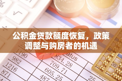咨询公积金贷款额度恢复，政策调整与购房者的机遇