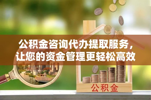 咨询公积金咨询代办提取服务，让您的资金管理更轻松高效
