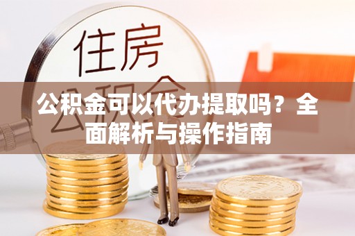 咨询公积金可以代办提取吗？全面解析与操作指南