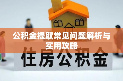 咨询公积金提取常见问题解析与实用攻略
