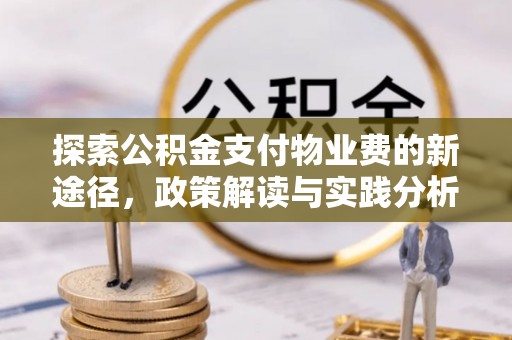 咨询探索公积金支付物业费的新途径，政策解读与实践分析