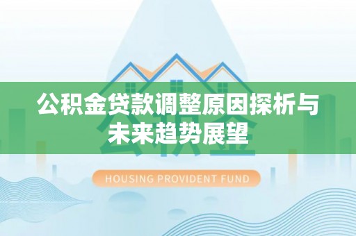 咨询公积金贷款调整原因探析与未来趋势展望