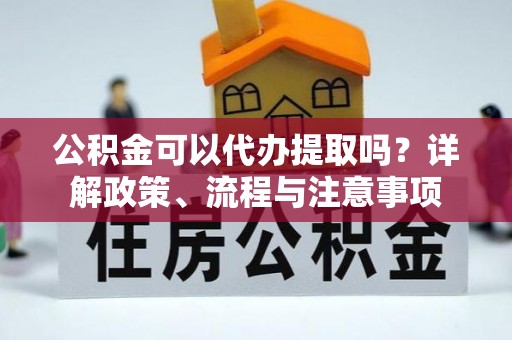 咨询公积金可以代办提取吗？详解政策、流程与注意事项