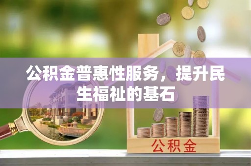 咨询公积金普惠性服务，提升民生福祉的基石