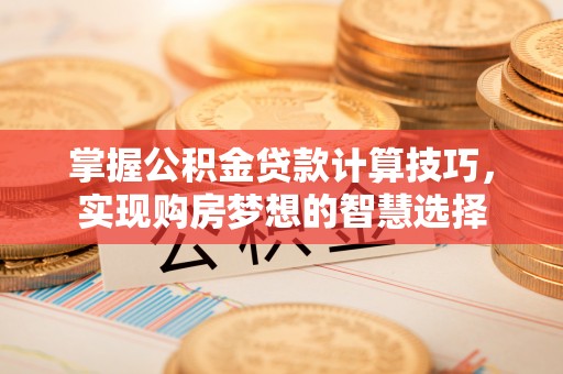 咨询掌握公积金贷款计算技巧，实现购房梦想的智慧选择