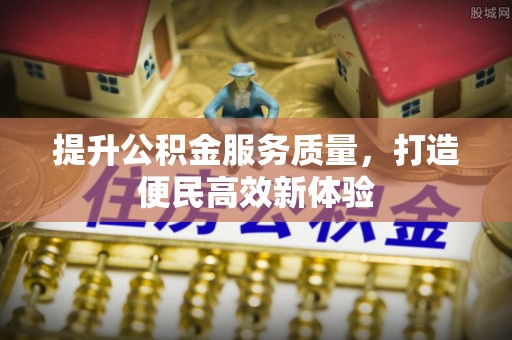 咨询提升公积金服务质量，打造便民高效新体验