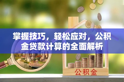 咨询掌握技巧，轻松应对，公积金贷款计算的全面解析