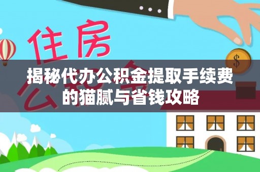 咨询揭秘代办公积金提取手续费的猫腻与省钱攻略