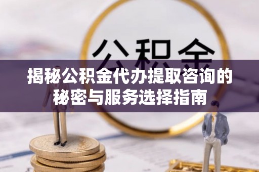 咨询揭秘公积金代办提取咨询的秘密与服务选择指南