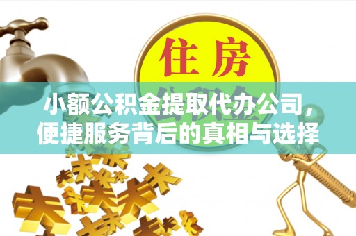 咨询小额公积金提取代办公司，便捷服务背后的真相与选择