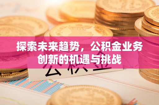 咨询探索未来趋势，公积金业务创新的机遇与挑战