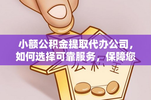 咨询小额公积金提取代办公司，如何选择可靠服务，保障您的资金安全
