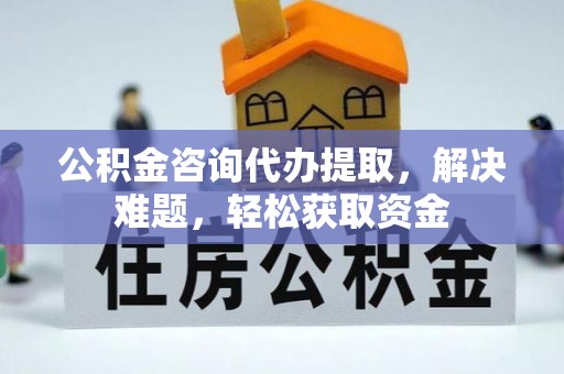 咨询公积金咨询代办提取，解决难题，轻松获取资金