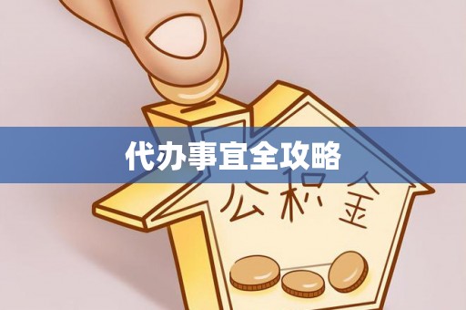咨询代办事宜全攻略