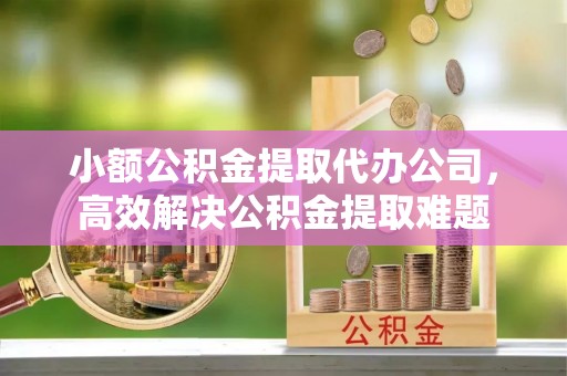 咨询小额公积金提取代办公司，高效解决公积金提取难题
