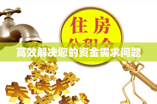 咨询高效解决您的资金需求问题