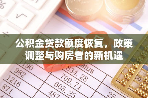 咨询公积金贷款额度恢复，政策调整与购房者的新机遇