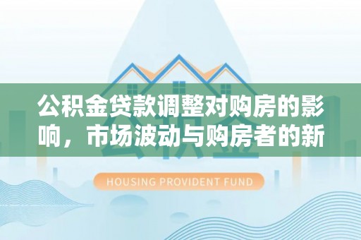 咨询公积金贷款调整对购房的影响，市场波动与购房者的新选择