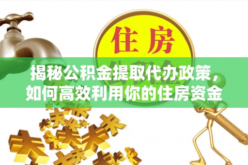 咨询揭秘公积金提取代办政策，如何高效利用你的住房资金